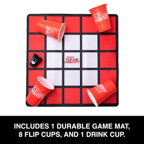 WHAT DO YOU MEME? Buzzed Flip Cup Frenzy - The Best Flippin' Drinking Game Ever - Drinking Games & Back to College Adult Party Games by Buzzed