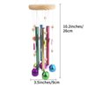 FlidRunest Bird Chewing Toys, Conure Wind Chimes Chewing Toy with Colorful Stick, Bird Parrot Cage Hanging Bells Toys for Conure, Budgie, Parakeet, Caique, Cockatiel, Lovebird, Finch