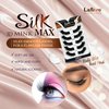 Laflare 25MM Silk Mink Max Volume 3D False Eyelashes, Reusable Fluffy Natural Looking False Lashes, Wispy Lashes 5 Pairs Value Pack (MS02X5P)