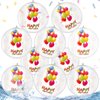 Silipull 10 Pack Birthday Beach Ball for Pool Birthday Party Decorations 9" Clear Inflatable Pool Balls Pool Birthday Party Favors Swimming Pool Balls for Adults Outdoor Fun Water Games Gifts