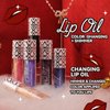Qawnfy 2 Colors Boss Up Color Changing Lip Oil, Shimmering Temperature Color Changing Lip Gloss Tinted Lip Stain, Long Lasting Nourishing Moisturizing Lip Glow Oil for Lip Care and Dry Lips (02#&03#)