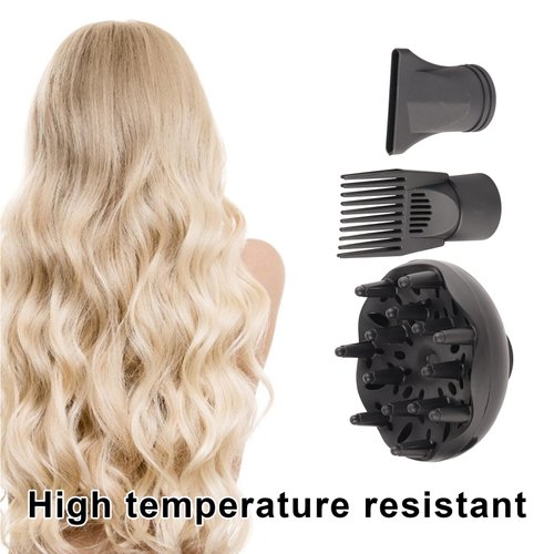 Dryer Nozzle, Hair Dryer Diffuser 3Pcs/Set Multipurpose Dryer Diffuser Set for Hair Salon for Home