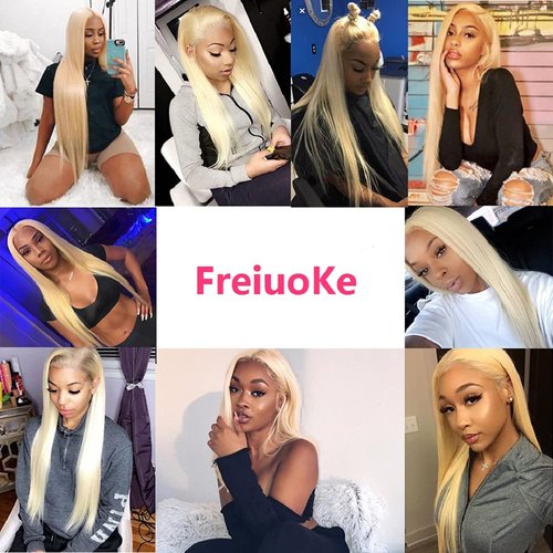 Blonde Human Hair Bundles 613 Straight Human Hair Bundles Brazilian Unprocessed Virgin Hair 3 Bundles 18 20 22 Inch 613 Blonde Straight Bundles 613 Bundles Remy Hair Extensions