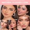 BEAUTY GLAZED Waterproof Matte Liquid Blush Stick Lightweight Cream Blush Moisturising Easy to apply Liquid Blush Multi-purpose Eyes lips Face Beauty Blush # 103