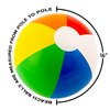 16" Rainbow Color Party Pack Inflatable Beach Balls - Beach Pool Party Toys (12 Pack)