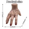 WUEURU Wednesda Addams Family Thing Hand,Fake Hand Cosplay Scary Realistic Crawling Hands Halloween Decor Birthday Party Decorations Supplies Scary Props 2 Pcs
