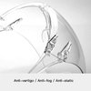salipt 2 Pack Upgraded Anti-Fog Plastic Full Face Covering,Transparent Face Guard with Anti-Slip Nose Pad,Breathable Dust-Proof Nose Face Mouth Shield Protective for Unisex Adults Outdoor Activities