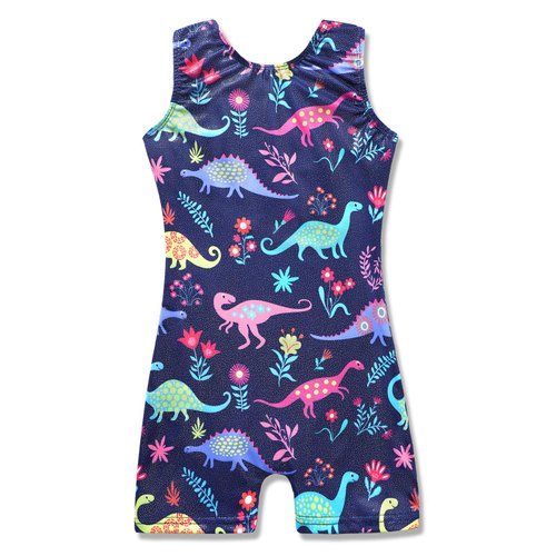 HOZIY 3t Leotard Gymnastics Leotards With Shorts Dinosaur 4t Dance Unitards Outfits Cute Adorable