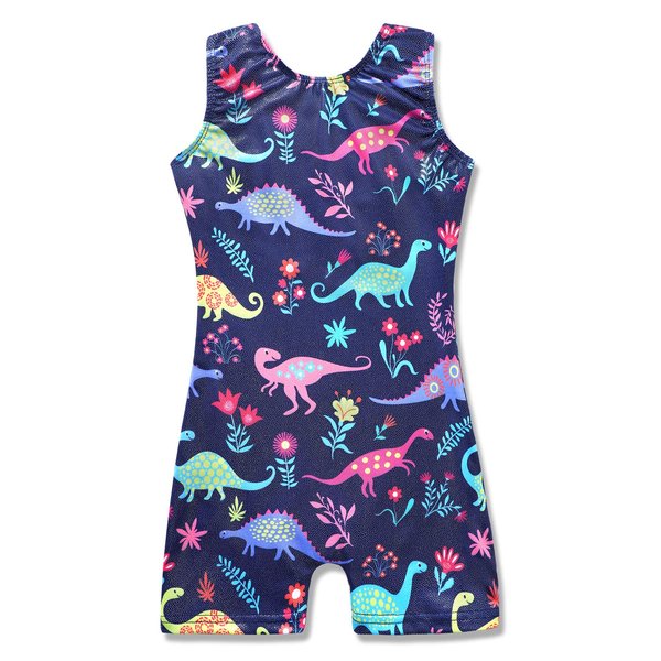 HOZIY 3t Leotard Gymnastics Leotards With Shorts Dinosaur 4t Dance Unitards Outfits Cute Adorable