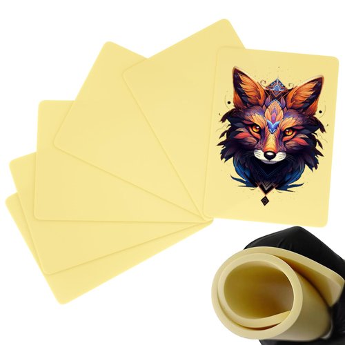 3MM Tattoo Practice Skin-TAIDU 6pcs Tattoo 12x8" Thick Fake Skins for Tattooing,Double Sides Soft Silicone Practice Skin Tattoo Supplies for Beginners and Experienced Tattoo Artists