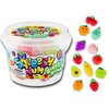 JA-RU Mini Fruits Mochi Squishy Toy (1 Bucket, 15 Squishies) Mini Stress Relief Toy. Squishy Fidget Toys. Party Favor for Birthday Gifts & Goodie Bag Stocking Stuffers. 3354-1