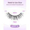 Natural Lashes False Eyelashes 14mm Strip Eyelashes Soft Wispy Lashes Thin Memory Band Volume Eye Lashes Pack C Curl Natural Eyelashes Fake Lashes 7 Pair EVENTILL