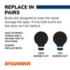 SYLVANIA - 1156 SilverStar Mini Bulb - Brighter and Whiter Light, Ideal for Center High Mount Stop Light (CHMSL), Daytime Running Light (DRL), and more (Contains 2 Bulbs)