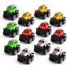 Manmel 12 Pack Pull Back Cars for Kids, Bulk Mini Racing Vehicles Monster Truck Toys Party Favors for Toddlers, Pinata Fillers, Goodie Bag Stuffers, Classroom Prizes for Boys Girls