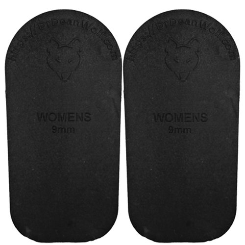 Dr. Wolf Heel Lifts for Shoes: Women's 9mm Height Increase Insoles, Rubber Heel Inserts for Leg Length Discrepancy & Achilles Tendonitis Relief, Hip, Knee, & Back Pain Relief (2 Pack)