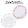 Powder Puff 2pcs Loose Powder Containers with Elasticated Net Sifter, Mirror and Puff 5g Loose Powder Compact Case Case for DIY Makeup and Travel () Cushion Foundation