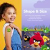BioSwiss Bandages, Angry Birds Game Shaped Self Adhesive Bandage, Latex Free Sterile Wound Care, Standard Shape for Kids and Adults, 50 Count