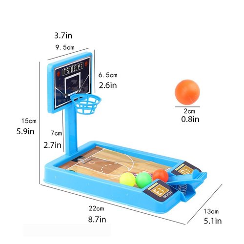 Zasnynua Random Color Tabletop Basketball Game Toys，Office Desktop Basketball Party Favors，Novelty Basketball Shooting Game Carnival Classroom Prizes Goodie Bag Stuffers for Kids Boys Girls(1PACK)
