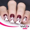 Whats Up Nails - Slime Drips Vinyl Stencils for Halloween Nail Art Design (1 Sheet, 30 Stencils)