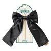 Wicked Satin Bow Barrette - hair accessories - hair bows - hair accessories for girls - gifts for her - Scunci by Conair - Black