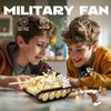 Military Set Hunter Tank Destroyer, WW2 Army Set Scale Model Kit, Military Model Toy Kits, with 2 Soldier Minifigures, Gifts for 6 7 8 9 10 Year Old Kids, Compatible with Lego, 344 PCS