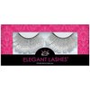 Elegant Lashes F107 Premium Silver Feather False Eyelashes Halloween Dance Rave Costume