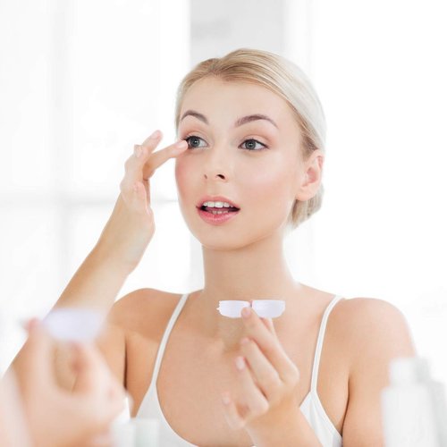 Teemico 60 Pcs Colorful Contact Lens Case Bulk Eye Lense Box Holder Container Soak Storage Travel Kit for Eyes Care,6 Colors (Black, White,Pink,Yellow,Purple,Blue)