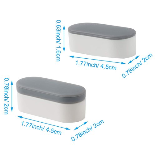 8 Pcs Universal Toilet Seat Bumpers, Toilet Lid Rubber Bumpers Replacement Kit with 8 Extra Thickness Pads for Changing Heights, Strong Adhesion Bidet Toilet Bumpers for Home, Hotel, Hospital