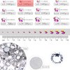 Dowarm 1440 Pieces SS4 Flatback Rhinestones, 1.5MM Flatback Crystal Clear Rhinestones for Craft Nails Dance Costumes, Non Hotfix Rhinestones