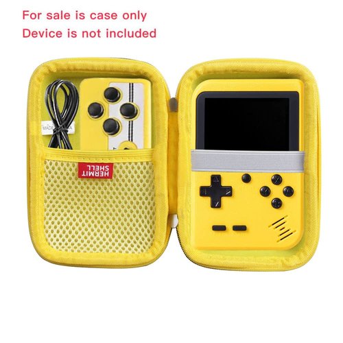 Hermitshell Hard Travel Case for Handheld Game Machine Retro Mini Game Player (Not Include The Handheld Game Console) (Yellow)