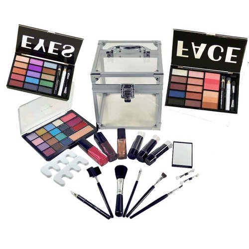 Lady De Carry All Trunk Professional Makeup Kit, Gift Set Beauty