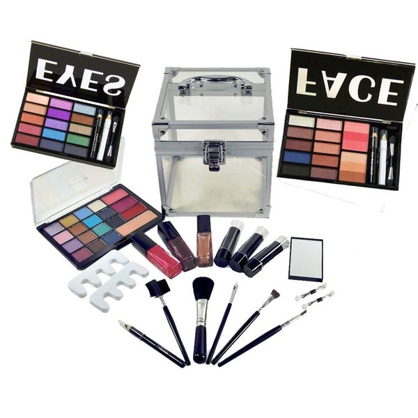 Lady De Carry All Trunk Professional Makeup Kit, Gift Set Beauty