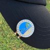 Giggle Golf Bling Golf Ball Marker with A Magnetic Hat Clip | Fun Golf Accessories for Women (Beach Scene)