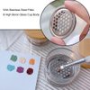 KACHIMOO Nail Brushes Washing Cup Dappen Dish for Acrylic Nails Nail Brush Cleaner Layered Nail Art Brush Wash Cup with Lid
