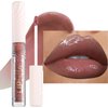 Rose Tan lip plumper gloss Tinted Glitter Lipgloss Lip Oil Teens Moisturizing Lipstick Lip Balm High Shine And Vegan Plumping Lip Gloss For Women Girls Long-Lasting Dry Lip Care Lip Gloss 05