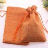 Tvoip 30Pack Burlap Bags with Drawstring Gift Bags Jewelry Pouch for Wedding Party and DIY Craft (Orange, 4 x 5.5 Inch)