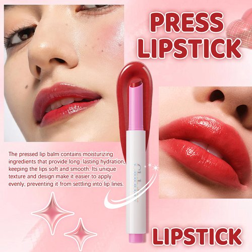 Clubday Hydrating Tinted Lip Balm Natural Lip Plumper Gloss, Lightweight Moisturizing Lip Care-03