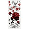 Tattoo Stickers Red Rose Fashion Butterfly Dragon Flower Body Art Temporary Fake Tattoo Sticker Decal Clearable