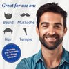 Men's Long-Lasting Black Hair Dye & Root Touch Up for Gray Coverage - 5 Minute Natural Beard & Mustache Coloring Shampoo 3-in-1