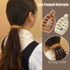 4Pcs Small Banana Clip for Thin Hair, Matte High Ponytail Banana Clips Hair Neutral Bun Holder Strong Hold, Mini Cute Hair Claw Jaw Clips Thick Hair Barrettes Styling Accessories for Women Girls