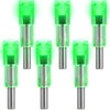 KEAUP 6 PCS Crossbow Lighted Nock with ON/Off Switch for .300/7.62mm Inside Diameter Led Nocks Arrow nocks for Archery Hunting