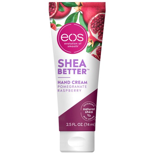 eos Shea Better Hand Cream - Pomegranate Raspberry, Natural Butter Lotion and Skin Care, 24 Hour ...