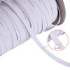 70-Yards Length 1/4" Width White Braided Elastic Cord/Elastic