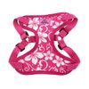 DOGGIE DESIGN Wrap and Snap Choke Free Dog Harness (Pink Hibiscus, S)