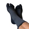 Zensah Bunion Ease Sock - Corrector Relief Sock for Bunions Women and Men - Toe Separator Sock Design (Black/Grey, Medium)