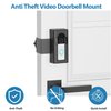 Anti-Theft Video Doorbell Mount, No-Drill Ring Doorbell Holder, Camera Doorbell Door Mount Not Block Sensor, Adjustable Blink Video Doorbell Bracket for Home/Apartment Door