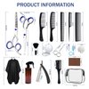 Hair Cutting Scissors Kit,27PCS Professional Stainless-Steel Sharp Barber Professional Hairdressing Shears Set with 6.5 Inch Cutting Scissors,Thinning Shears for Man Woman Adults Kids Home Salon