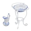 VBESTLIFE Dollhouse Wash Basin,1:12 Dollhouse Washbasin Stand Kettle and Basin Realistic Exquisite Dollhouse Bathroom Accessories