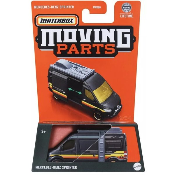 Matchbox Moving Parts Mercedes-Benz Sprinter Van 1:64 Die-Cast Toy Car