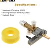 Lemfema Gas Safety Control Valve with Piezo Push Ignition Device Replacement for Garden Sun Propane Powered Patio Heater Repair Replaces Parts（7/16"-24 UNEF Inlet & Outlet）